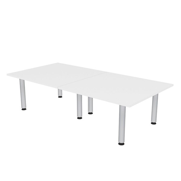 Skutchi Designs 45 in W, 96 in L, 29 in H, Engineered Wood Top, White HAR-REC-48X93-PT-09 - main